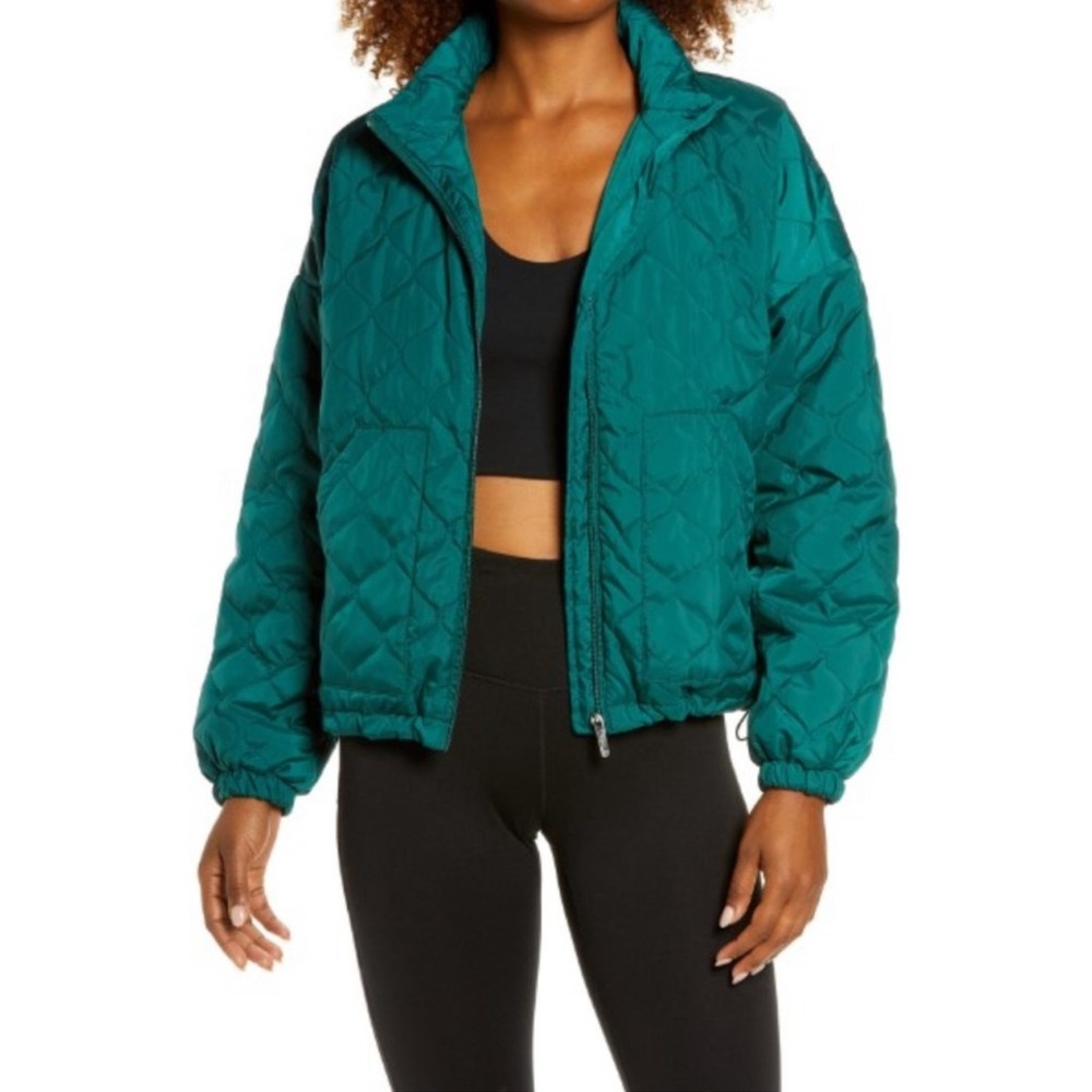 Zella Quilted Bomber Jacket, XL